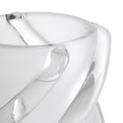 Vase Celestino M Frosted White Glass Eichholtz