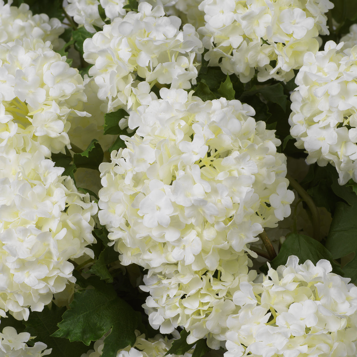 Bouquet Of Hydrangeas Snowball White Real Touch 36 Pieces Eichholtz