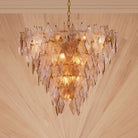 Chandelier Rhombus Large Antique Brass Finish Eichholtz