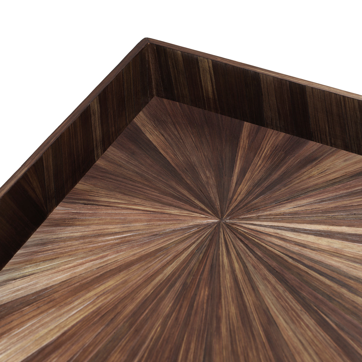 Desk Tray Harvard Small Straw Marquetry Brown Eichholtz