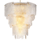 Chandelier Asinara Large Clear Textured Glass Eichholtz