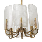 Chandelier Serrano Vintage Brass Finish Handmade Glass Eichholtz