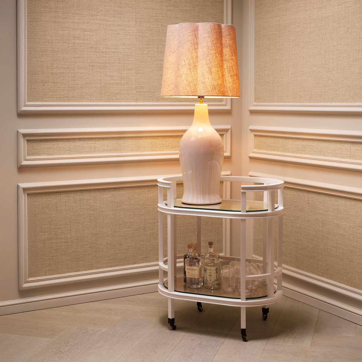 Table Lamp Beatriz White Finish Incl Shade Eichholtz