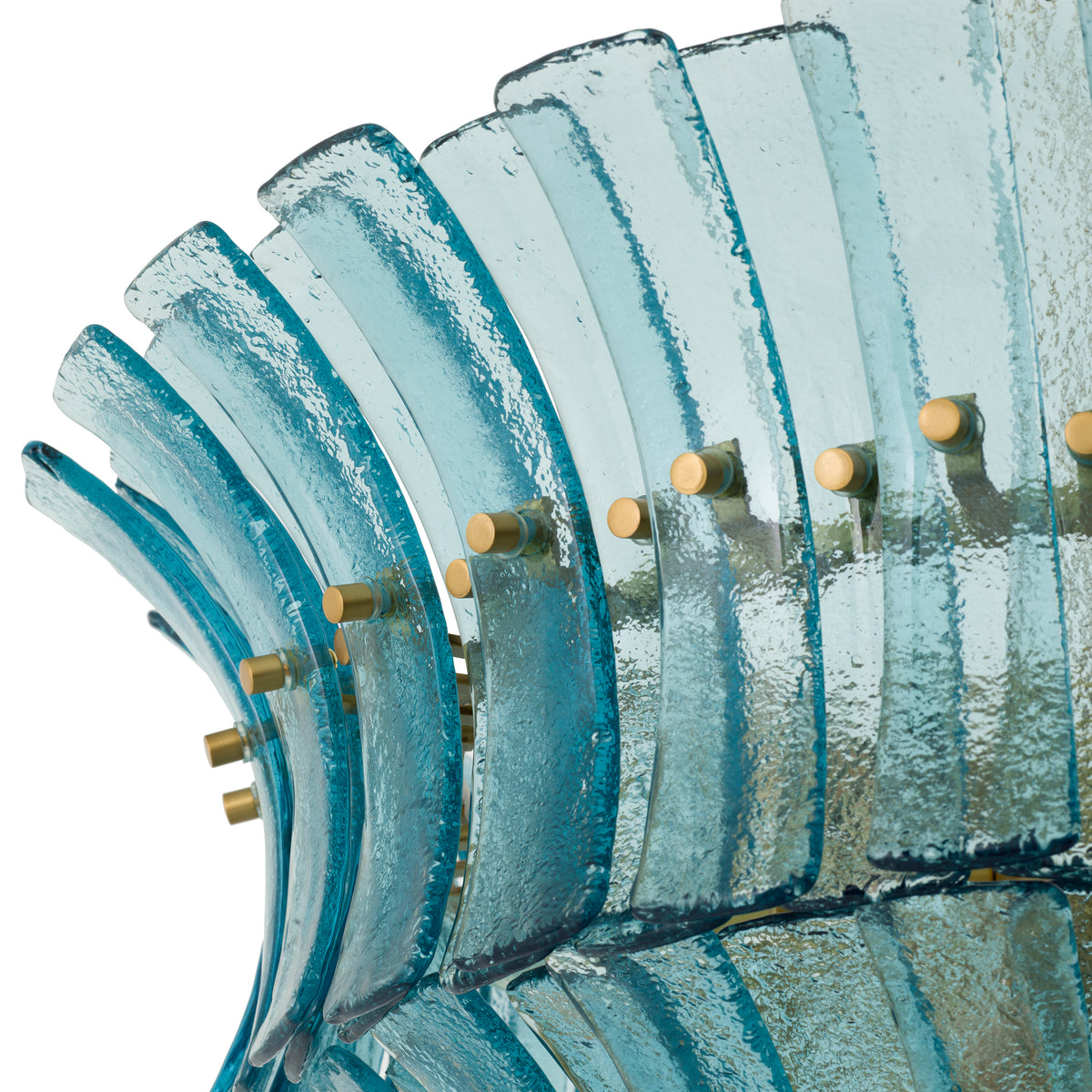 Chandelier Toscano Blue Glass Eichholtz