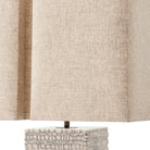 Floor Lamp Division Raku Ceramic Crackled White Incl Shade Eichholtz