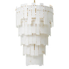 Chandelier Greyson Xl Antique Brass Finish Alabaster Eichholtz
