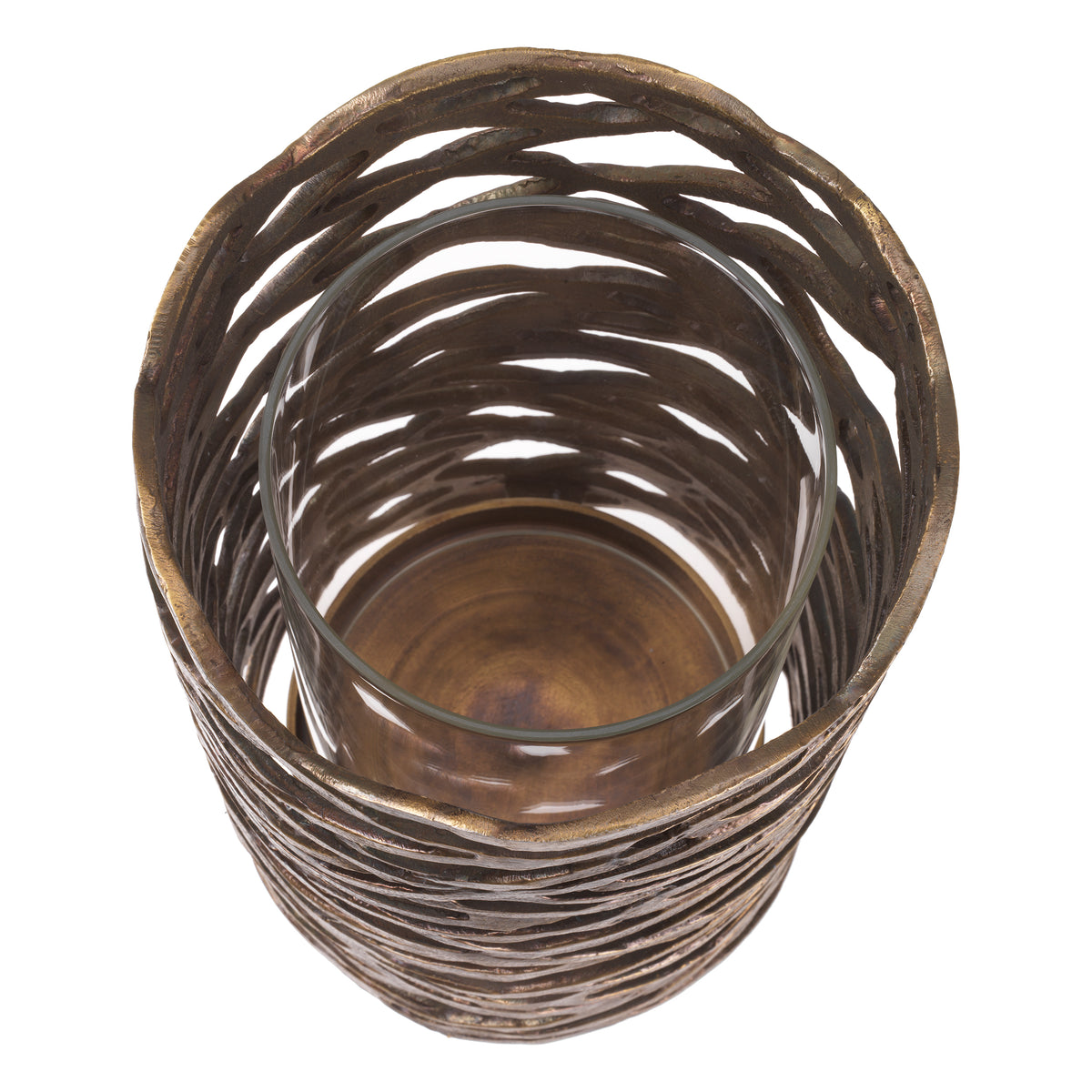 Hurricane Lanai Large Vintage Brass Finish Eichholtz