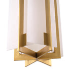 Chandelier Lugano Antique Brass Finish Alabaster Eichholtz