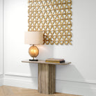 Table Lamp Nuria Vintage Brass Fnish Handmade Glass Incl Shade Eichholtz