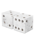 Desk Accessory Visa White Marble Set Of 2 Eichholtz