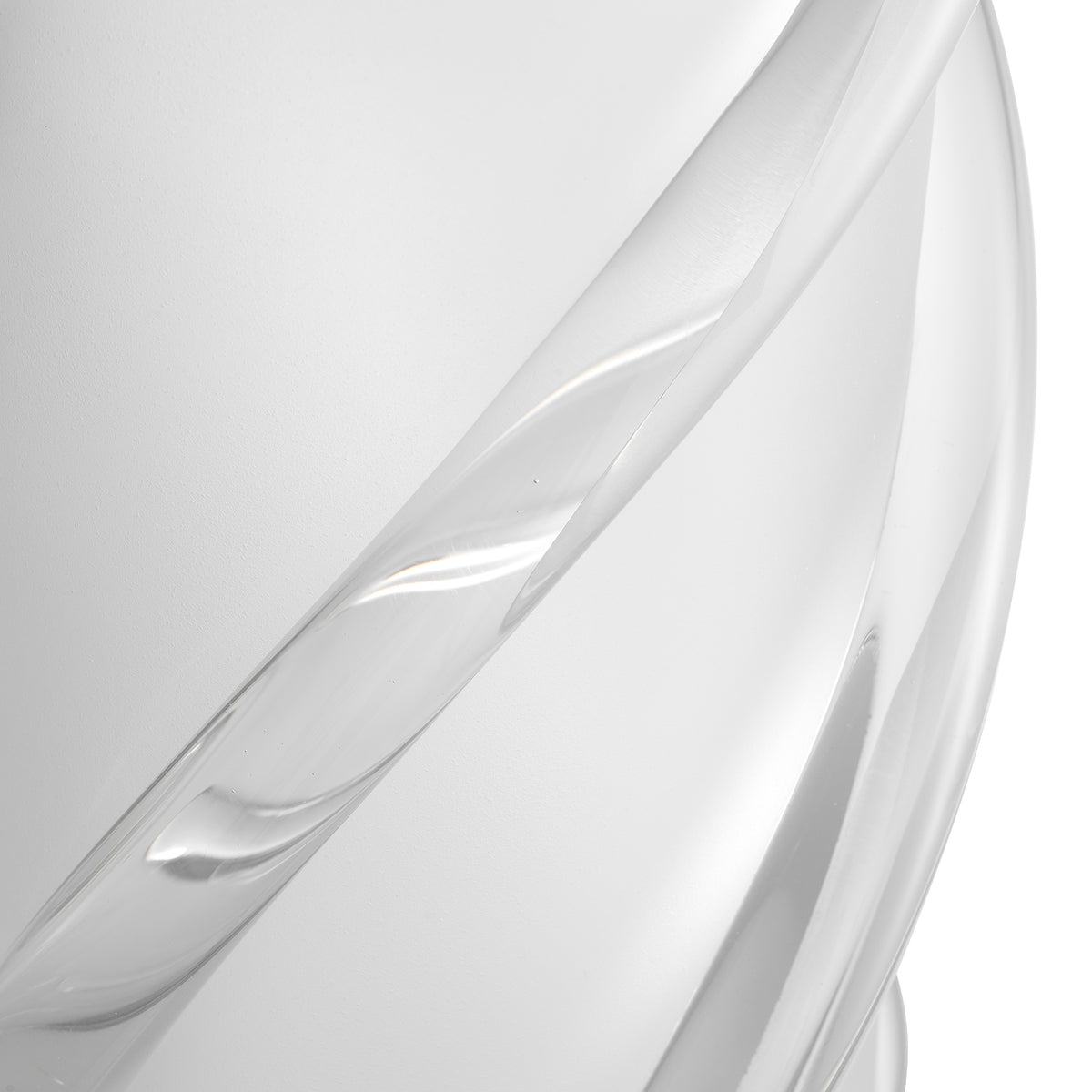 Vase Celestino Large Frosted White Glass Eichholtz