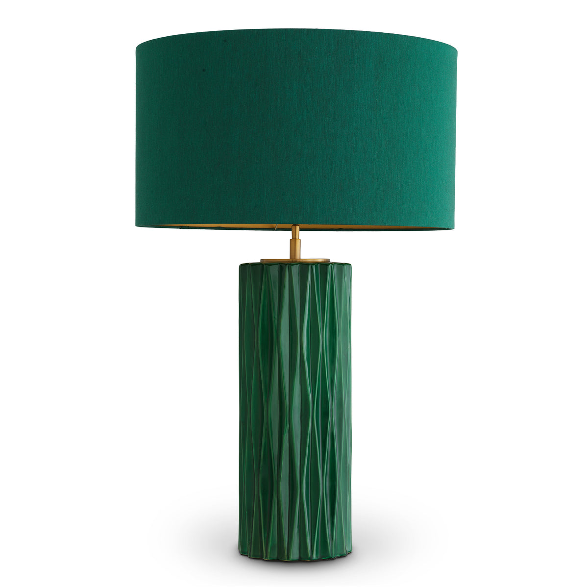 Table Lamp Amarello Green Ceramic Incl Shade Eichholtz