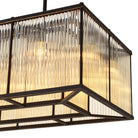 Chandelier Bernardi Rectangular Bronze Highlight Finish Eichholtz