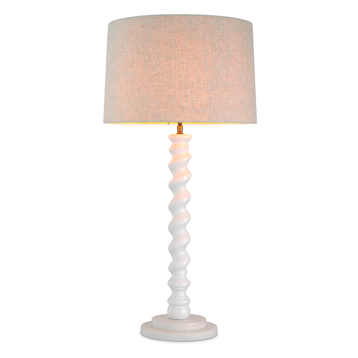 Table Lamp Massimo Piano White Finish Incl Shade Eichholtz