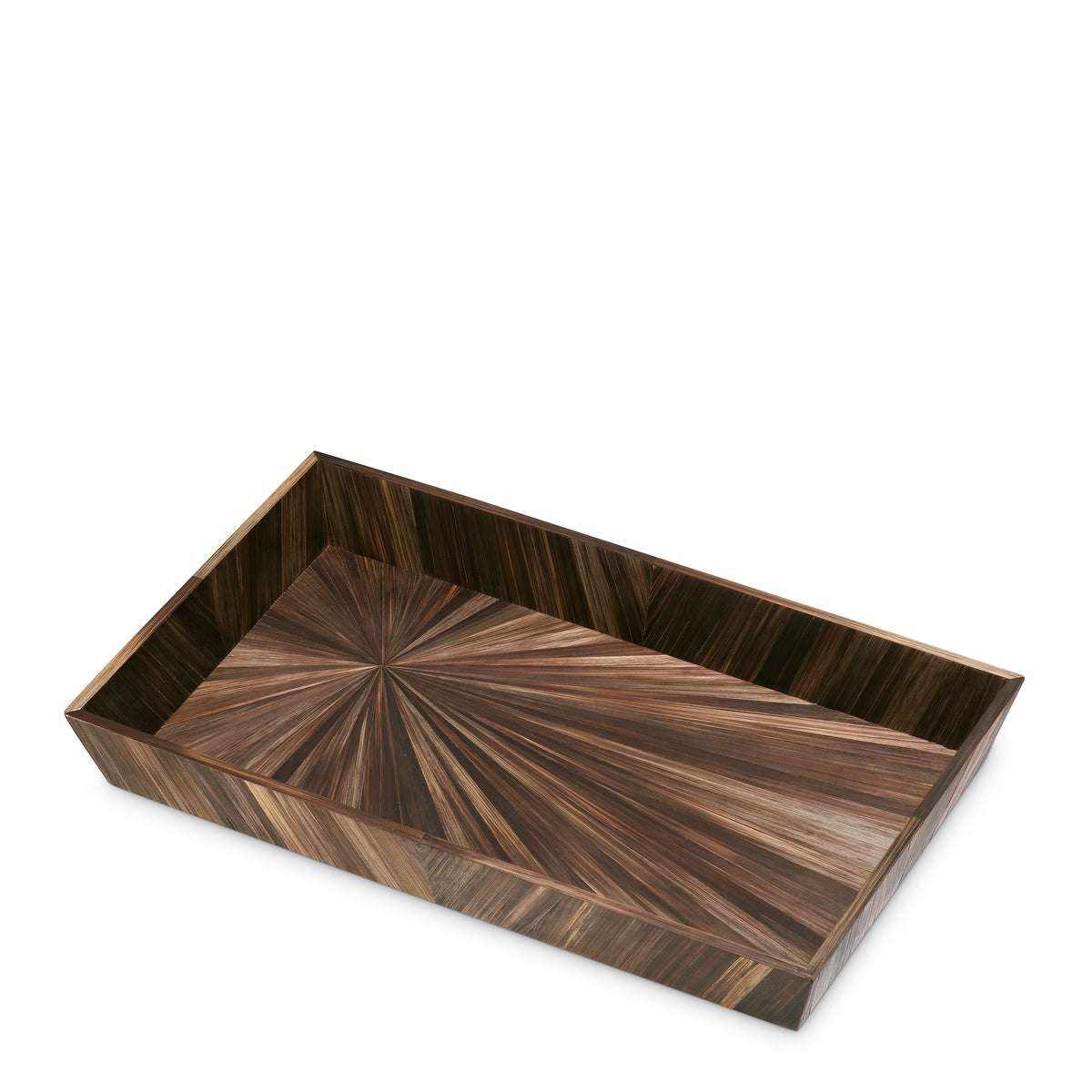 Desk Tray Harvard Small Straw Marquetry Brown Eichholtz