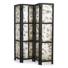 Folding Screen Jacques Classic Black Finish Antique Mirror Glass Eichholtz