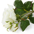 Bouquet Of Roses Three Tone White Real Touch 72 Pieces / 3 Varieties Eichholtz