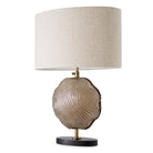 Table Lamp Nuria Vintage Brass Fnish Handmade Glass Incl Shade Eichholtz