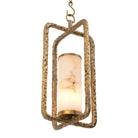 Chandelier San Lorenzo Vintage Brass Finish Alabaster Eichholtz