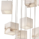Chandelier Duboce Antique Brass Finish Alabaster Eichholtz