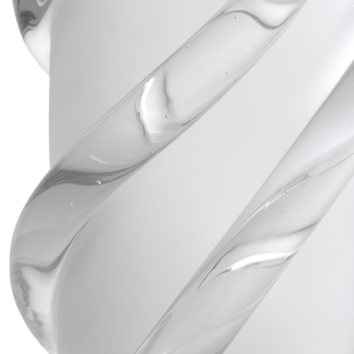Vase Celestino M Frosted White Glass Eichholtz