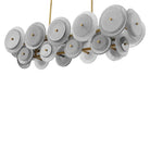 Chandelier Hyde Vintage Brass Finish Handmade Glass Eichholtz