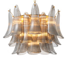 Chandelier Amun Brushed Brass Finish Smoke Glass Eichholtz