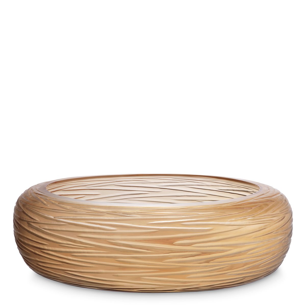 Bowl Alessio Peach Glass Eichholtz