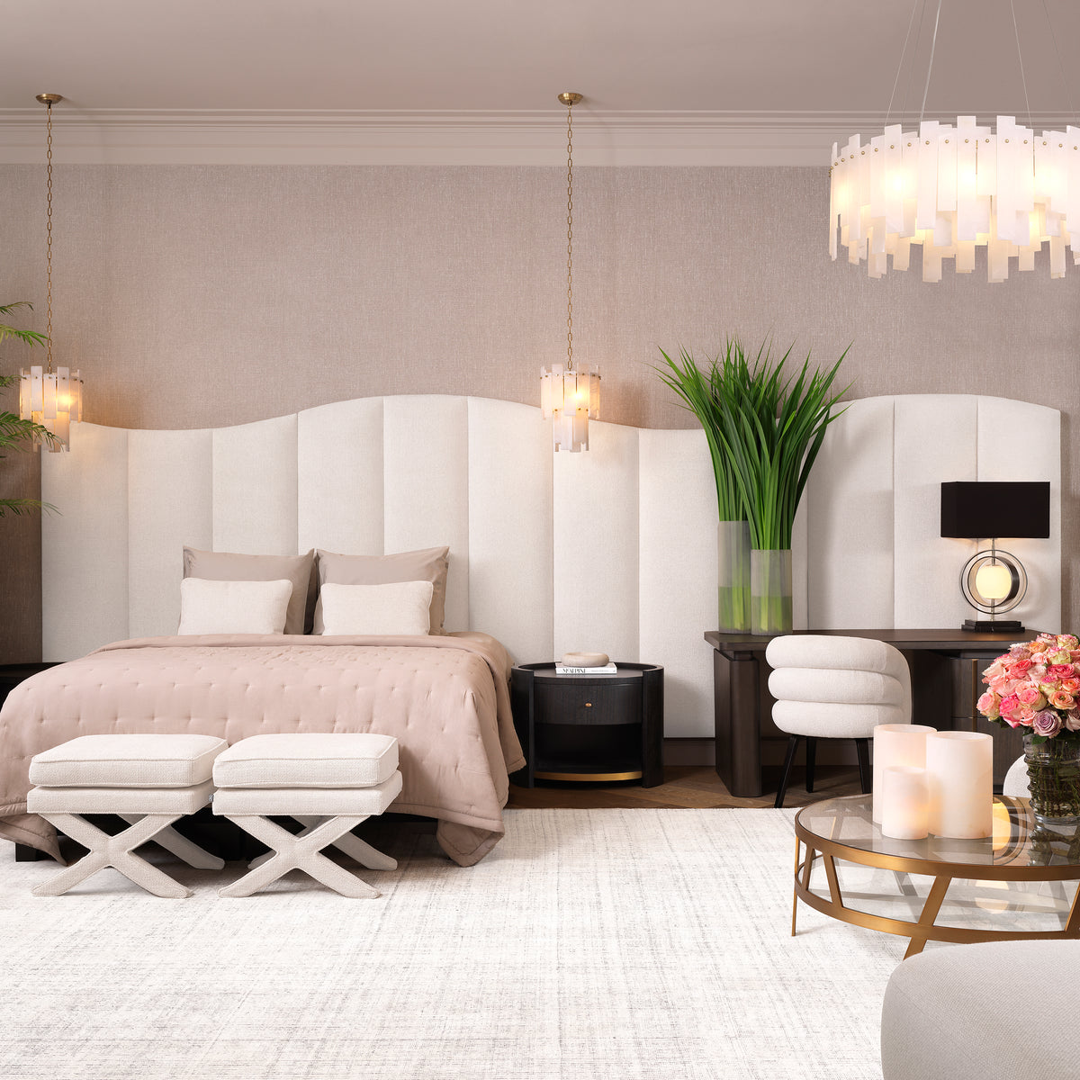 Table Lamp Pearl Incl Shade Alabaster Eichholtz