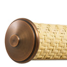 Wall Lamp Luca Small Rattan Antique Brass Finish Eichholtz
