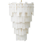 Chandelier Greyson Xl Antique Brass Finish Alabaster Eichholtz