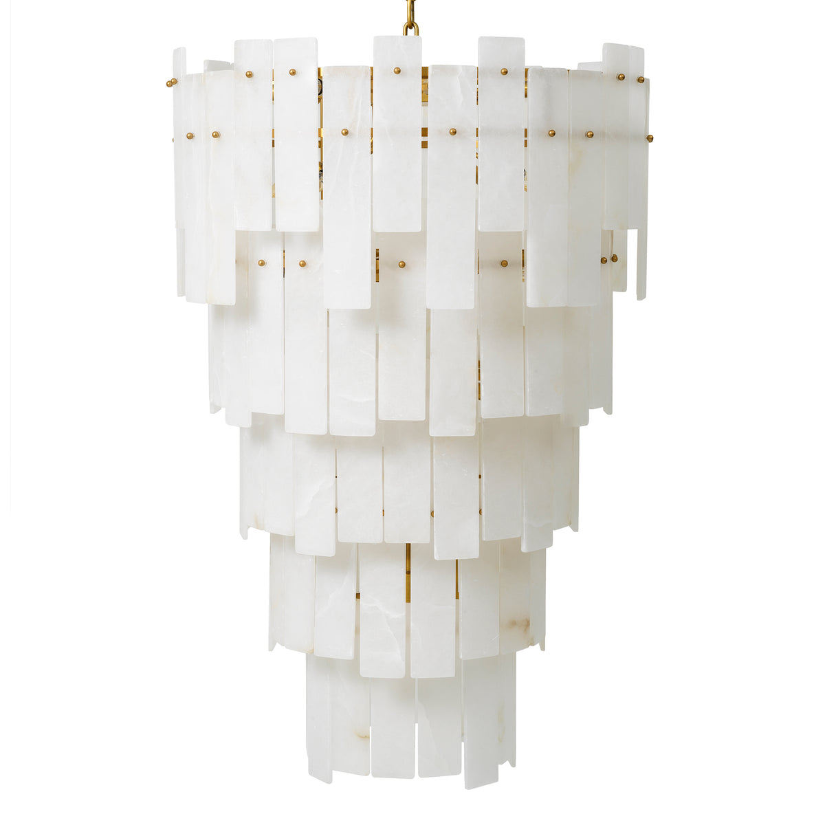 Chandelier Greyson Xl Antique Brass Finish Alabaster Eichholtz