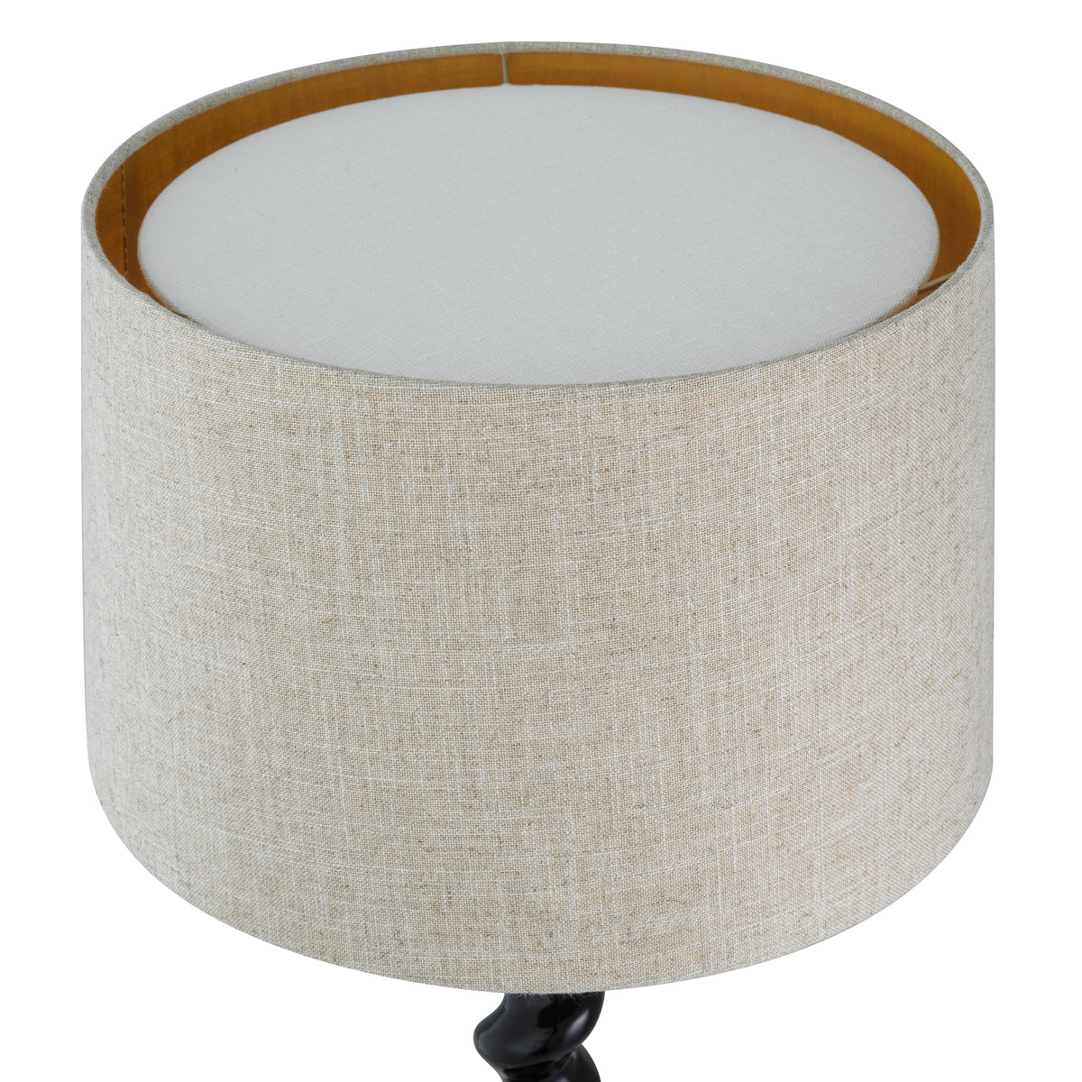 Table Lamp Massimo Piano Black Finish Incl Shade Eichholtz