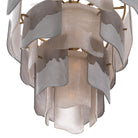 Chandelier Asinara Large Antique Brass Finish Smoke Glass Eichholtz