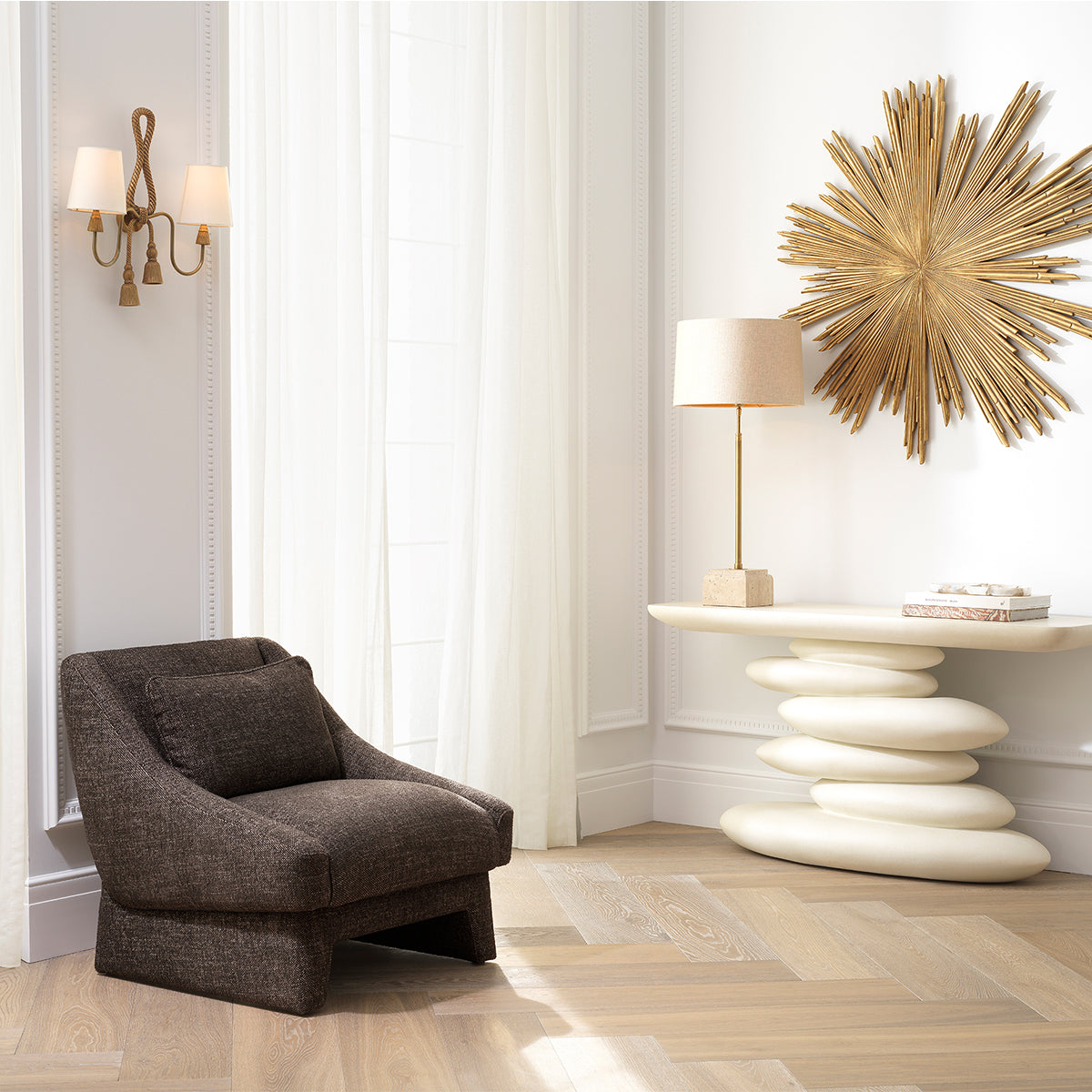 Cushion Renato Rectangular Brown Eichholtz