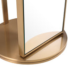 Floor Mirror Novo With Coatrack Brushed Brass Finish Eichholtz