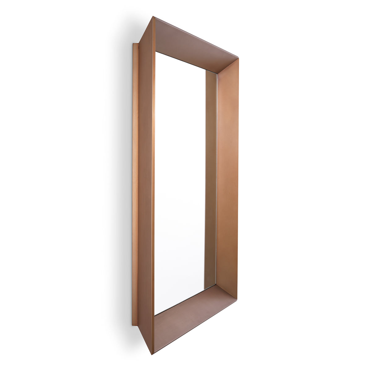 Mirror Othello Square Brushed Brass Finish Eichholtz
