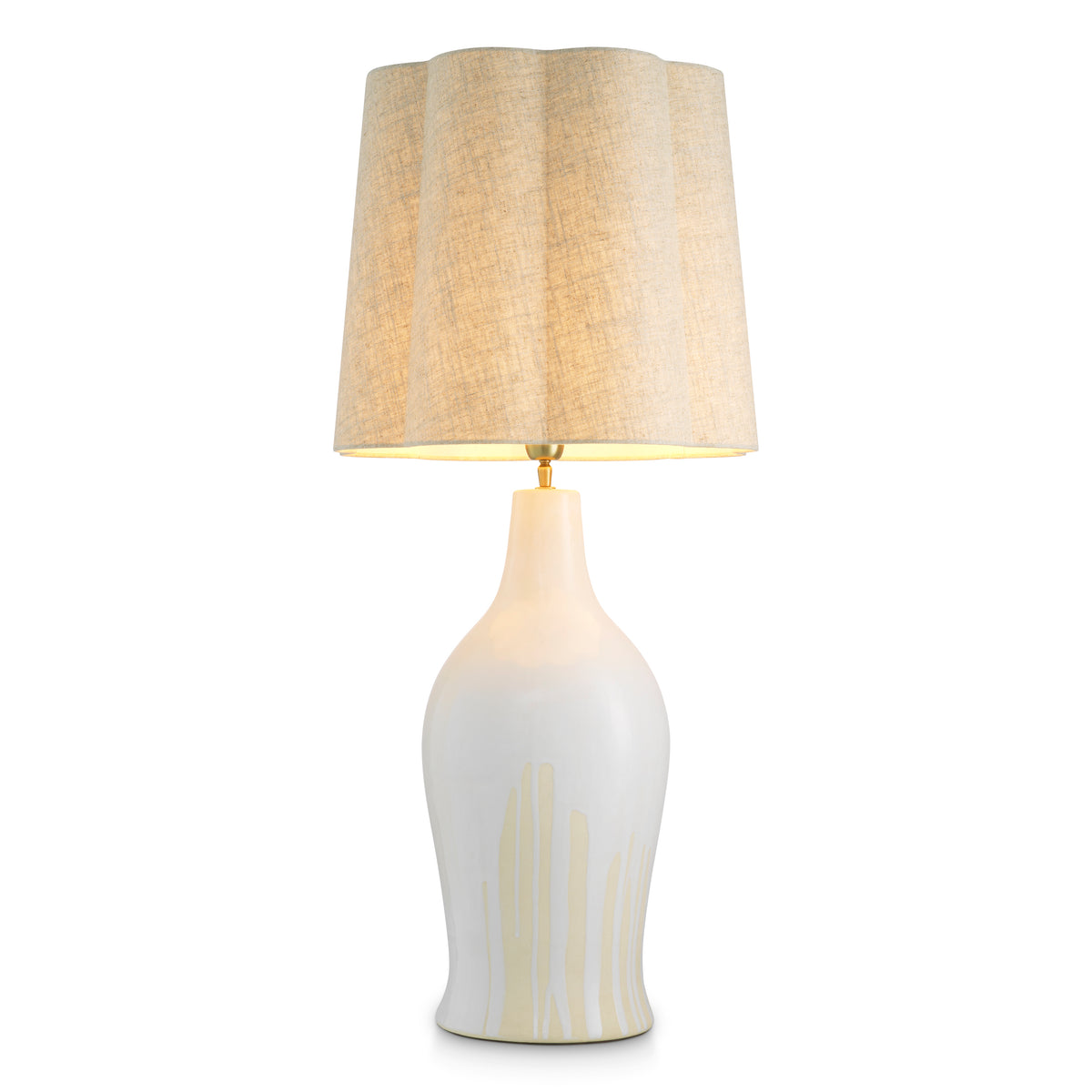 Table Lamp Beatriz White Finish Incl Shade Eichholtz