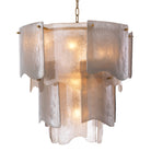 Chandelier Asinara Small Antique Brass Finish Smoke Glass Eichholtz