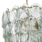 Chandelier Elias Vintage Brass Finish Clear Glass Eichholtz