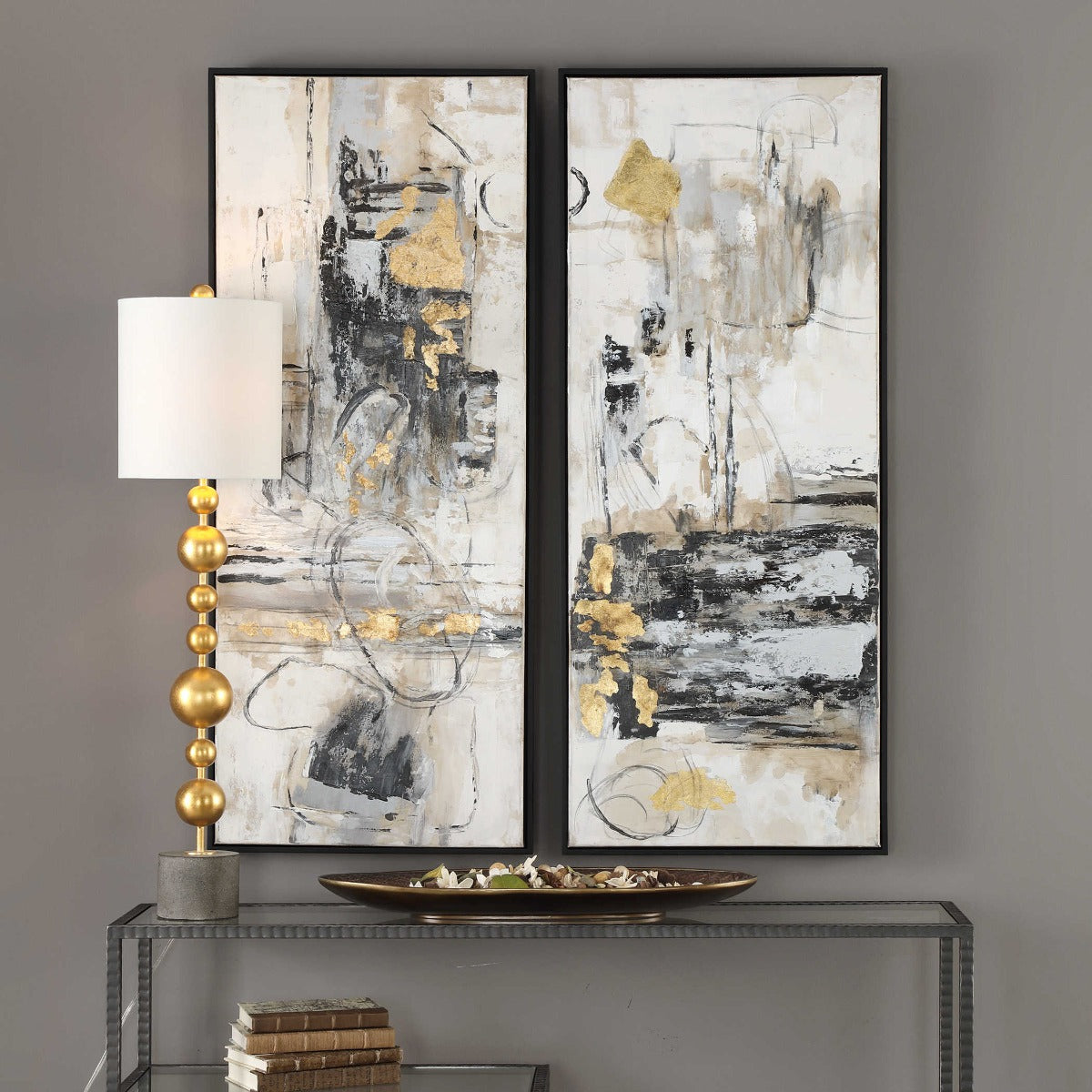 Life Scenes Abstract Art - Set of 2 by Uttermost