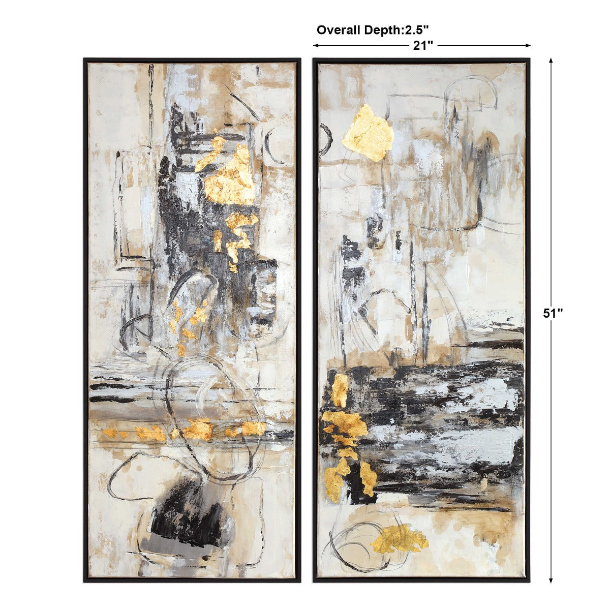 Life Scenes Abstract Art - Set of 2 by Uttermost
