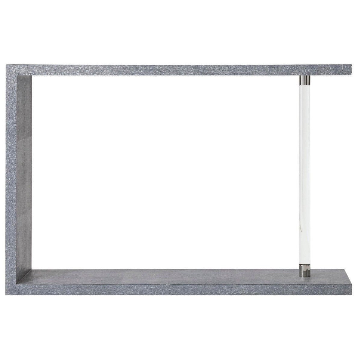 Phenomenon Console Table in Faux Shagreen by Theodore Alexander