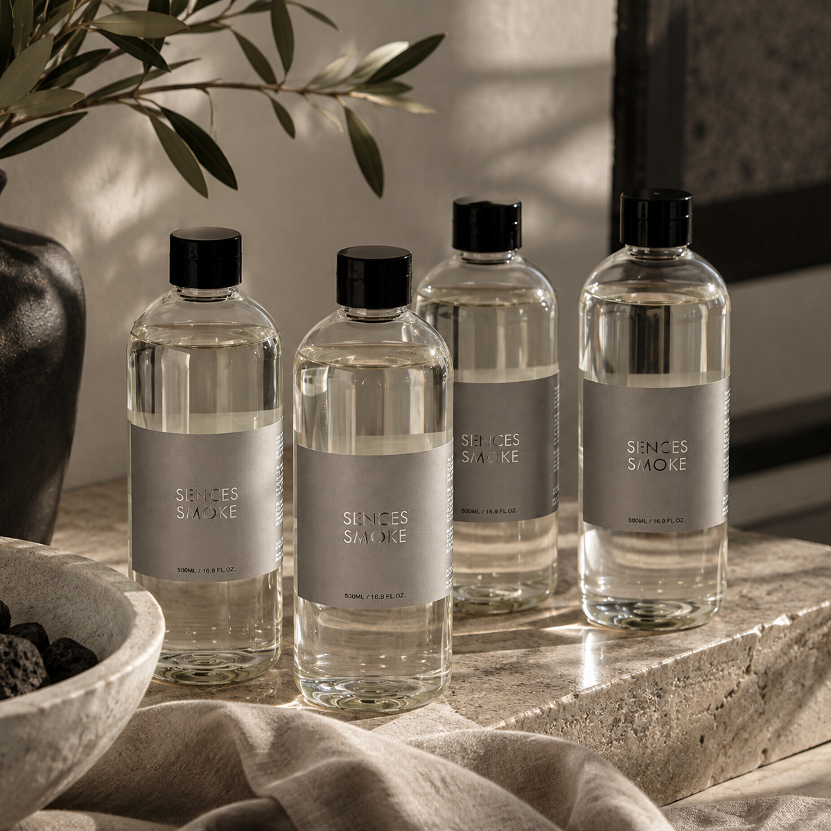 Set of 4 Sences Smoke 500ml Diffuser Refills Kensington