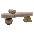 Alexander Jones Brown Tweed Bench Seat by Richmond Interiors