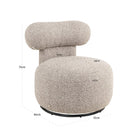 Kaya Cayenne Brown Swivel Lounge Chair by Richmond Interiors
