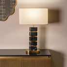 Levina Black Marble & Gold Table Lamp by Richmond Interiors