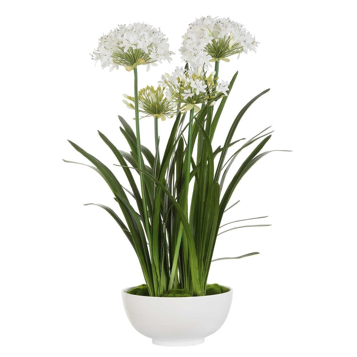 Purity Agapanthus Centerpiece by Uttermost