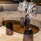 Hayden Bronze Oval Coffee Table by Richmond Interiors