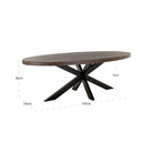 Dining table Watson Dark brown/black 235 by Richmond Interiors